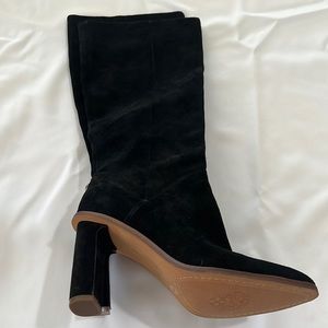 Vince Camuto black suede boots size 9